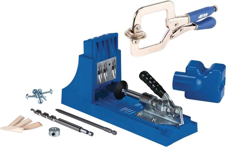 Actual product image Kreg Jig K4 Starter Set ( K4 ) Kit complet d'assemblage pour charpentier + Serre-joint Face Clamp