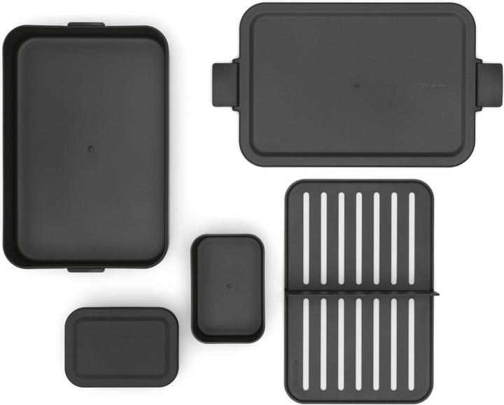 Image du produit Brabantia Boîte à lunch Make & Take 25.5 x 16.7 x 6.2 cm, Gris foncé