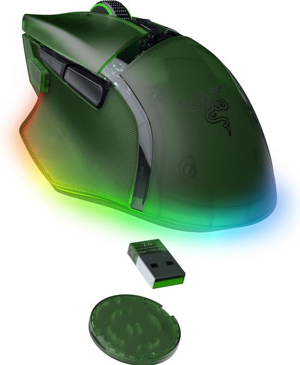 Actual product image Razer Basilisk V3 Pro 35K - Phantom Green Ed. (Wireless, Cable)