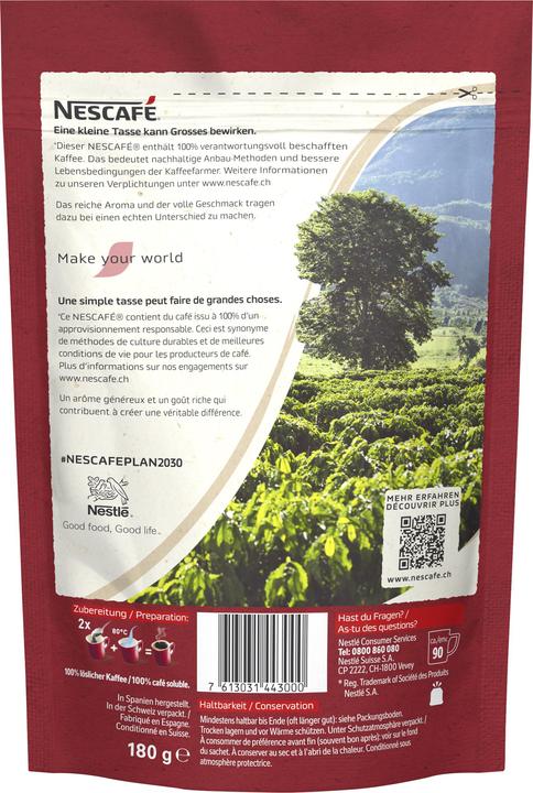 Nescafé Classic löslicher Kaffee Beutel (180 g)