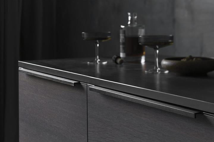Produktbild Furnipart Griffleiste TRIM Länge 195 mm, Aluminium Edelstahl Effekt
