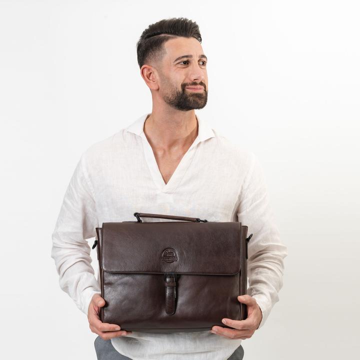Image du produit Farmhood Porte-documents Memphis en cuir 39 cm