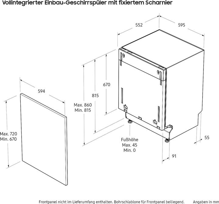 Produktbild Samsung DW60BG750B00ET