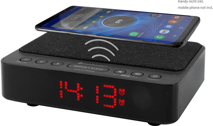 Soundmaster UKW-PLL Uhrenradio UR124SW, mit kabelloser Ladefunktion