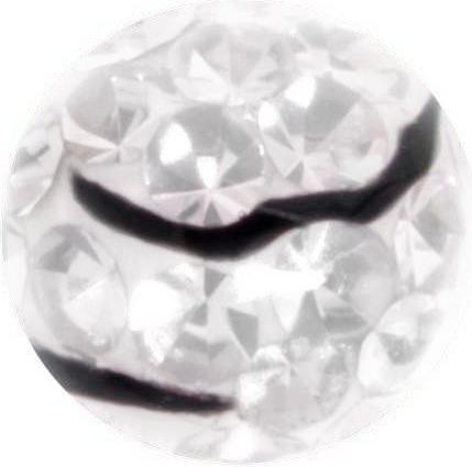 Bijouteria Piercingverschluss (Kristall, Chirurgenstahl 316L, Epoxiharz)