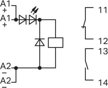 Immagine prodotto Wago Relè a innesto 24 V/DC 6 A 1 NC