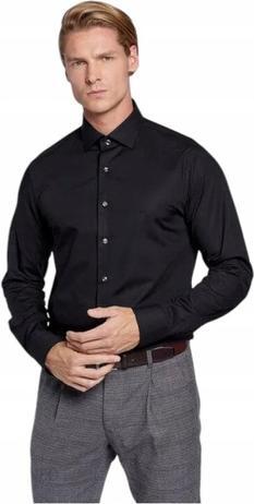 Michael Kors Herren-Popeline-Stretch-Slim-Hemd (44)