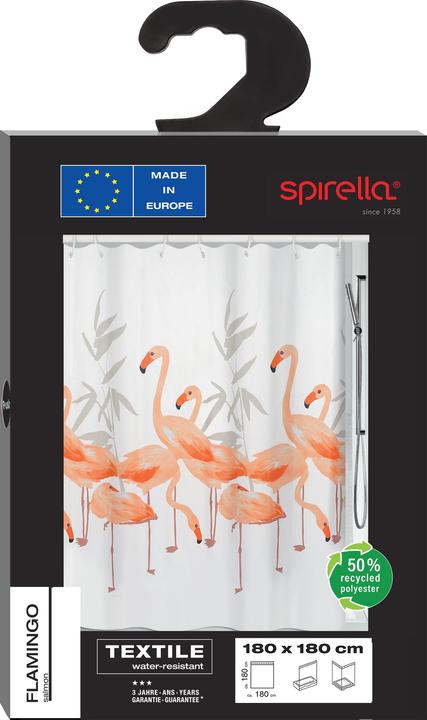Actual product image spirella Flamingo Salmon (180 x 180 cm)