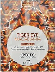 Produktbild Exsens TIGER EYE MACADAMIA Organic Massage Oil with stones (3 ml x 10 szt.) (3 ml)