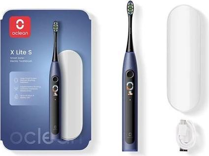 Image du produit Clean Brosse à dents sonique Oclean X Lite Dark Blue Set (Brosse à dents sonique)