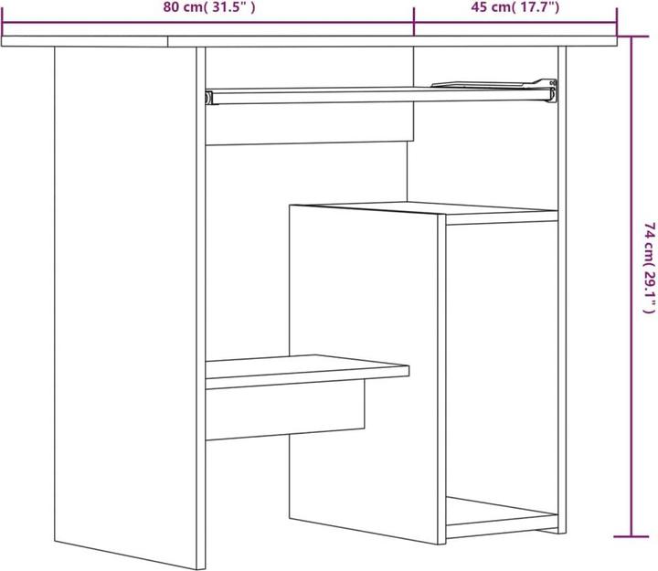 Produktbild VidaXL Cato (80 x 45 x 74 cm)