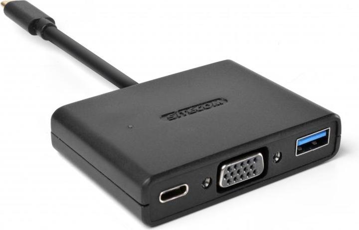 Actual product image Sitecom CN-364 USB-C to USB + VGA + USB-C 3-in-1 Adapter (USB-C)