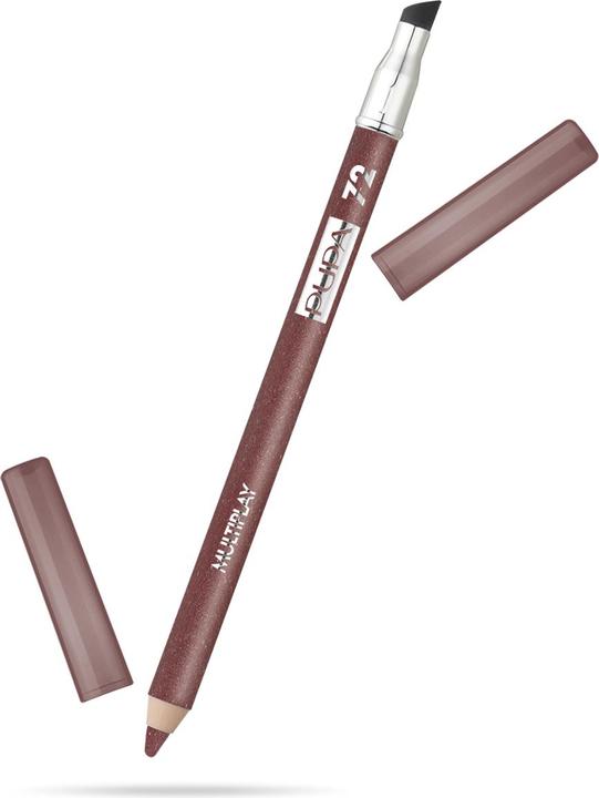 Image du produit Pupa Milano Pupa Crayon pour les yeux Multiplay avec éponge d'ombrage Crayon pour les yeux à triple usage Coeur (72 Cœur d'acajou)