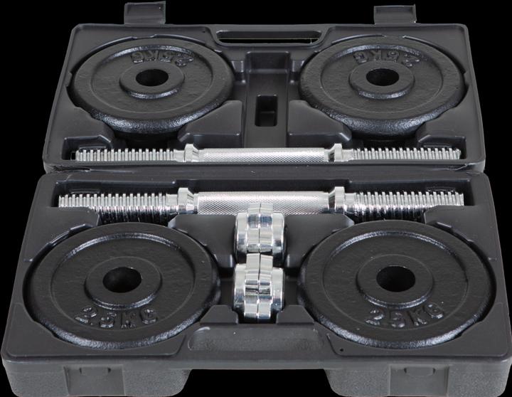 Actual product image Fitcom Dumbbell Set 2x 10 Kg (4 x 2.5 kg, 4 x 1.25 kg)