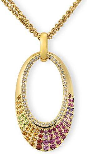 Breuning ANHÄNGER - E.RHODOLITH/Brill. 0,264 Ct. H/si (750/18 K Gold)