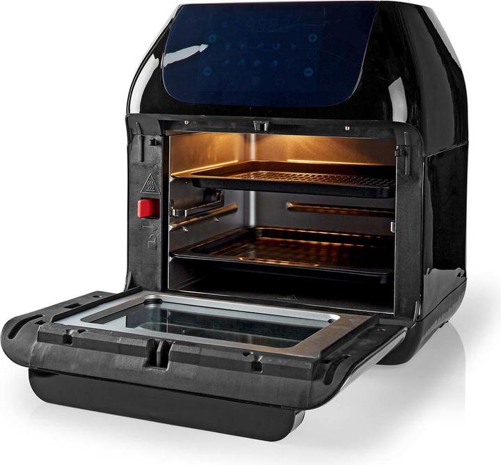 Produktbild Nedis Heissluft Friteuse 12 l Timer: 60 min Digital Schwarz (EU-Stecker)
