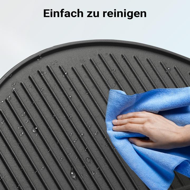 Produktbild Wiltec Gusseisen Grillplatte 49,8x24,3x1,5cm Grill Platte Grillzubehör BBQ