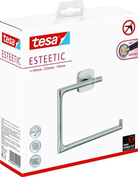 Actual product image tesa ESTEETIC towel ring incl. adhesive solution without drilling