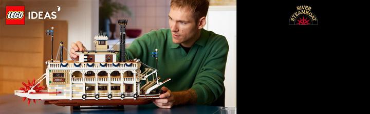 Produktbild LEGO Flussraddampfer (21356, LEGO Ideas, LEGO Seltene Sets)