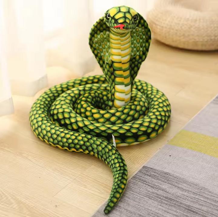 Produktbild Tinisu Kobra Schlange XXL Kuscheltier - 170 cm Plüschtier weiches Stofftier