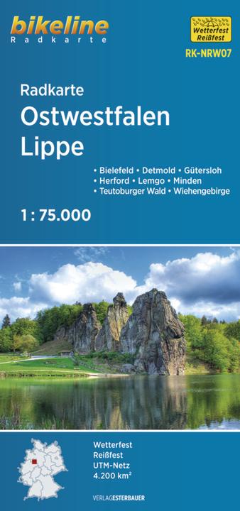Produktbild bikeline Radkarte Ostwestfalen Lippe
