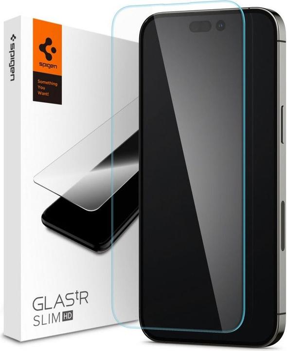 Produktbild Spigen Spiele Glas.TR Slim iPhone 14 Pro AGL05222 gehärtetes Glas (1 Stück, Apple iPhone 14 Pro)
