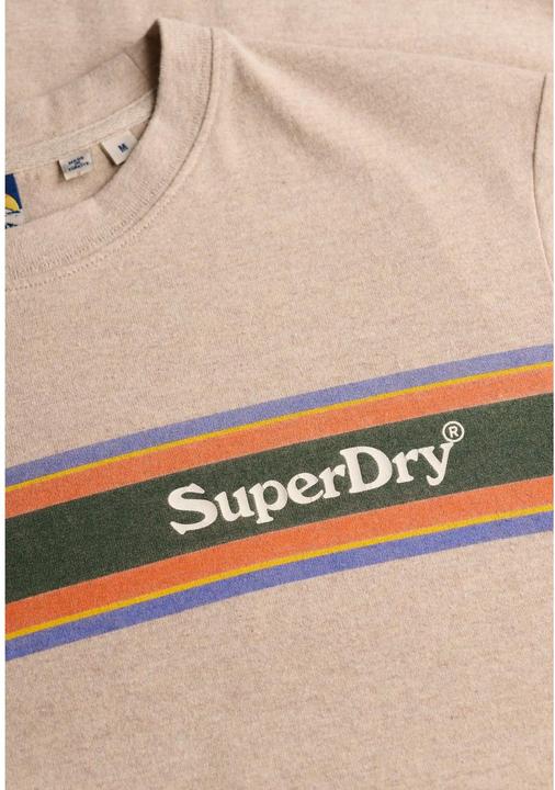Actual product image Superdry Venue Logo Stripe Relaxed Tee (M)