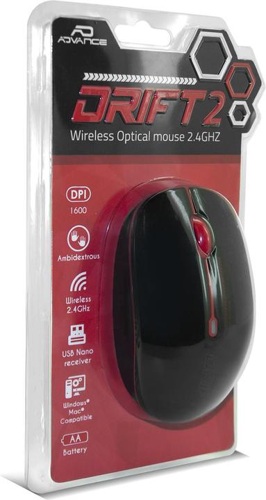 Image du produit Advance Souris Sans Fil Drift 2 (Rouge) (Sans fil)
