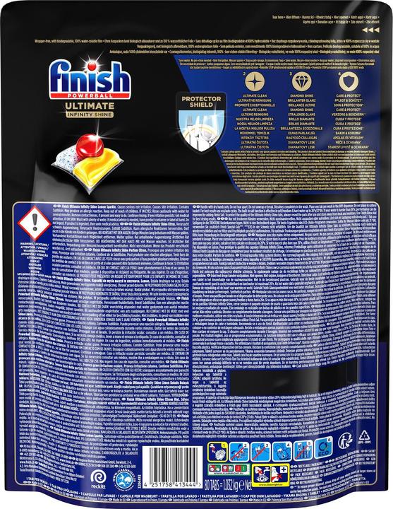 Actual product image Finish Ultimate Infinity Shine (Tabs, 80 Washing cycles)