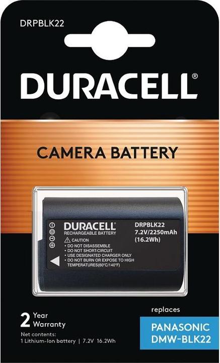 Duracell Camera Battery 7.2V 2250mAh (Camera battery)