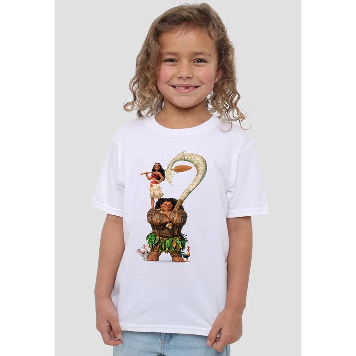 Actual product image Moana Childrens/Kids Maui Stacked T-Shirt (128)