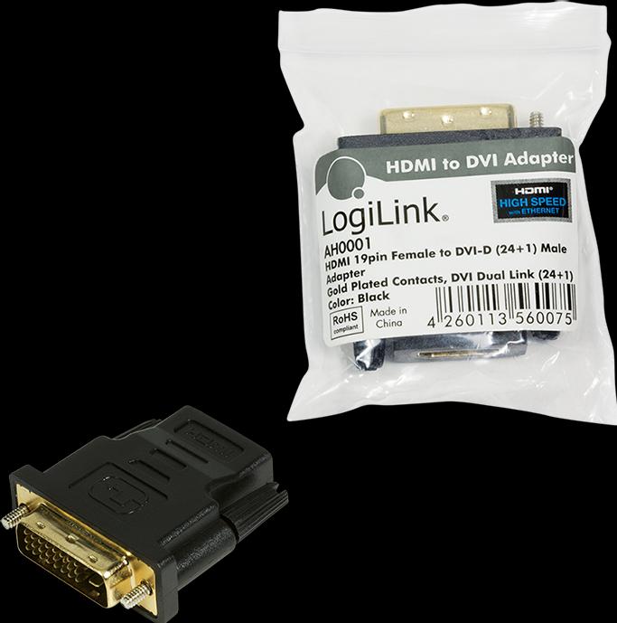 Produktbild LogiLink Video Adapter (HDMI, 10 cm)