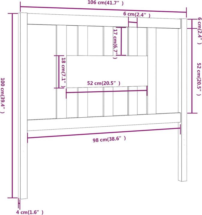 Image du produit VidaXL Gizela (141 x 4 x 100 cm)