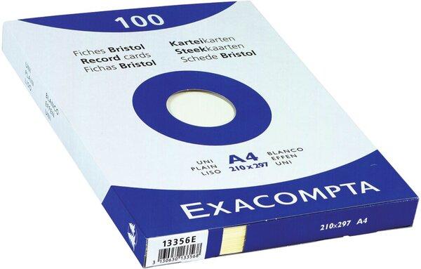 Image du produit Exacompta Fiches A4 (210 x 297 mm, 205 g/m², 100 x)