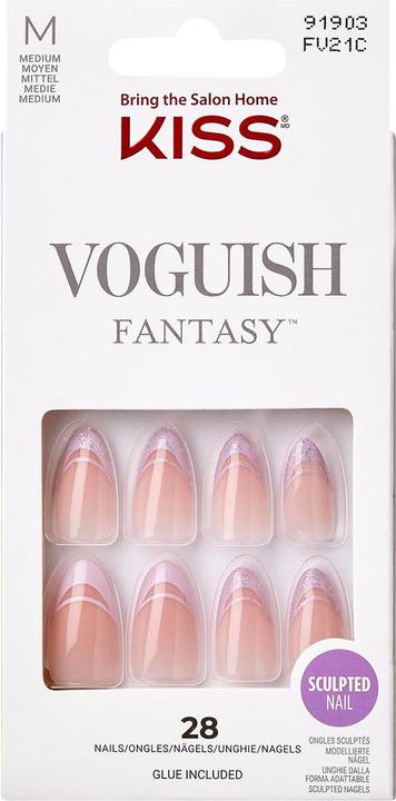 KISS Nails - Ks Voguish Fantasy Nails - Rainy Night (Kunstnägel, Rosa)