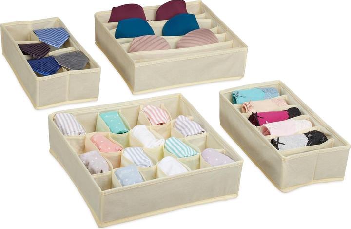 Immagine prodotto Relaxdays Organizzatore di biancheria intima (32 x 32 x 9 cm, 9.20 l)