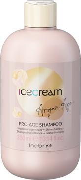 Image du produit Inebrya Ice Cream Argan Age Pro-Age Shampooing - Shampooing à base d'huile d'argan pour une brillance (300 ml, Shampoing liquide)