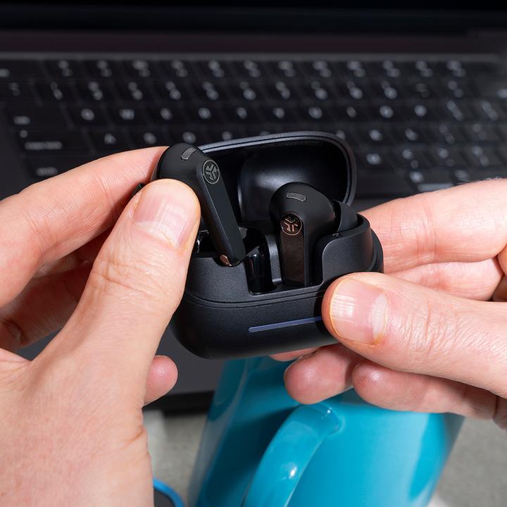 Actual product image JLab Audio JLAB JBuds Pods ANC TWS Headphones black (ANC, 56 h, Wireless)