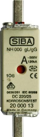 Actual product image Siba SIKRING NH00 160A gG 500V - (10 pcs.) (160 A)