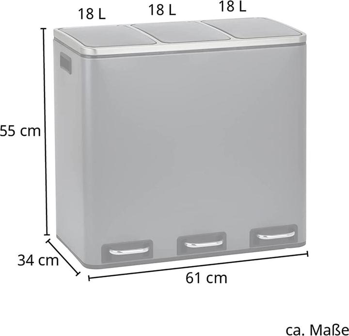 Produktbild Svita TM3X18 Mülleimer 54L (54 l)