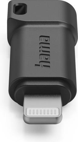 Actual product image Hama USB-C adapter to Apple Lightning connector, MFI, black (Lightning, USB Type C)