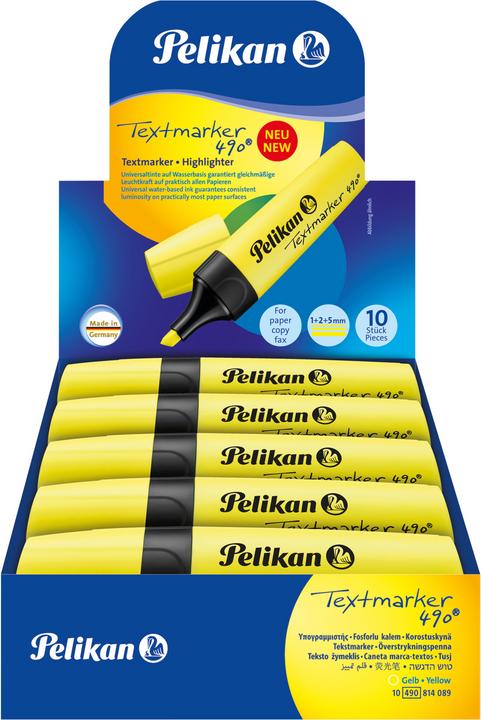 Actual product image Pelikan Textmarker 490 (Yellow, 2 mm, 1 x)