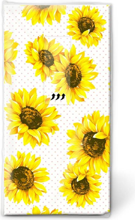 Paper + Design Taschentücher Sunflowergarden 4-lagig, 10 Stück