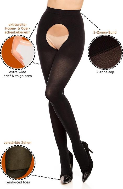 Immagine prodotto Glamory Ouvert 60 Collant, colore nero, taglia 48-50 (60 DEN, 48 - 50)