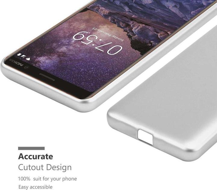 Actual product image Cadorabo TPU Matt Metallic Cover (Nokia 7 Plus)