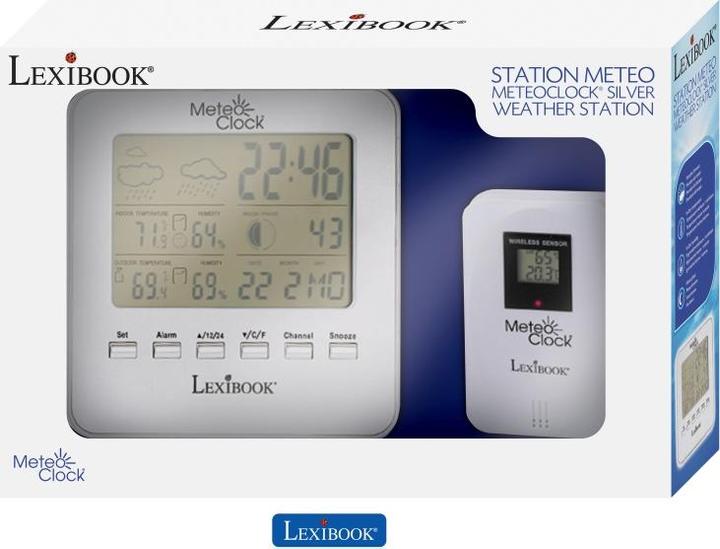 Actual product image Lexibook MeteoClock Weather Station Silver