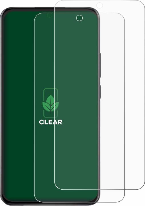 Actual product image ScreenLeaf Screen Protector sustainable Screen Protection, clear, anti-scratch (2 Piece, Oppo Reno12)