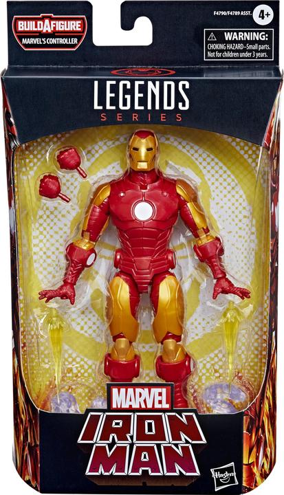 Actual product image Hasbro Legends Series Iron Man model 70, 15 cm tall action figure to collect, 4 accessories