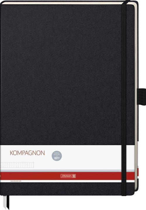 Produktbild Notizbuch KOMPAGNON A4 punktraster, schwarz Hardcover 192 Seiten (A4, Gepunktet, Harter Einband)