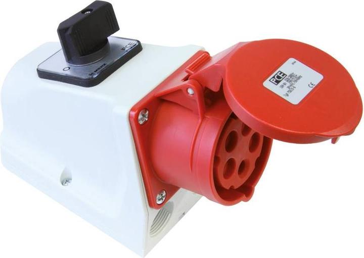 Image du produit PCE 75925-6 Prise murale avec interrupteur 32A 5p 6h IP44